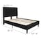 Flash Furniture Roxbury Full Platform Bed, Black SL-BK5-F-BK-GG - alternate 3